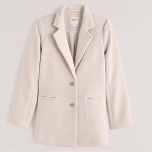 Abercrombie & Fitch Wool Blend Blazer Coat